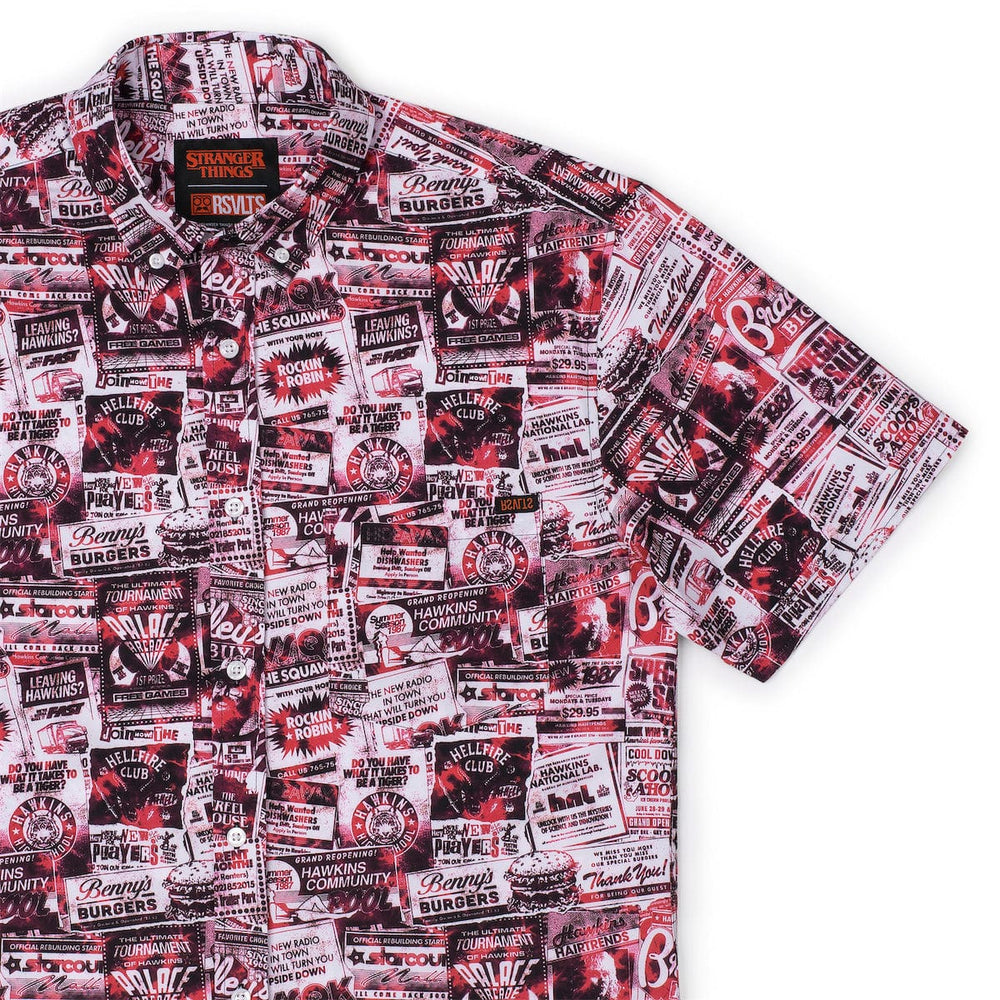 Stranger Things "The Hawkins Post" – KUNUFLEX Short Sleeve Shirt