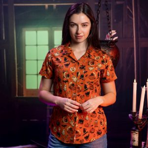 Vintage Haunts – Women's KUNUFLEX Short Sleeve Shirt