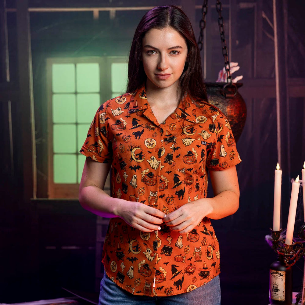 Vintage Haunts – Women's KUNUFLEX Short Sleeve Shirt