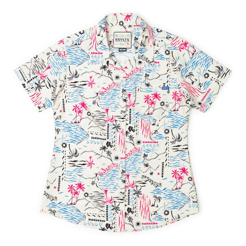 Soleil Beach (Day) – Women's KUNUFLEX Short Sleeve Shirt - Image 2
