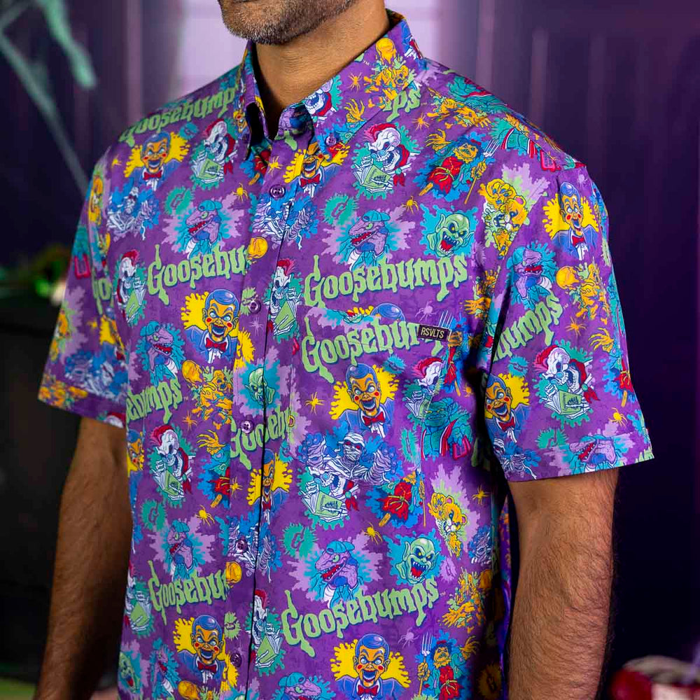 Goosebumps "Scared Sheetless" – KUNUFLEX Short Sleeve Shirt - Image 4