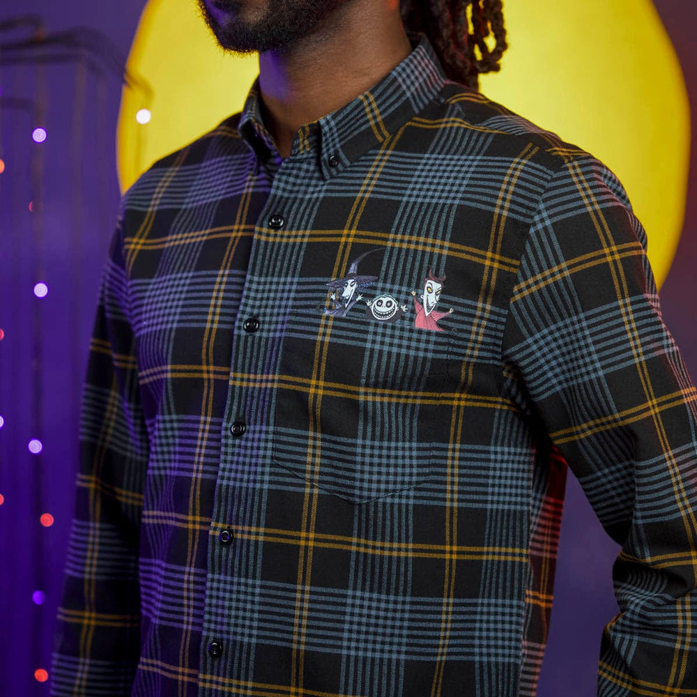 Disney Tim Burton's The Nightmare Before Christmas "Lock, Shock & Barrel" – BorlandFlex™ Long Sleeve Flannel (2024 Fit) - Image 4