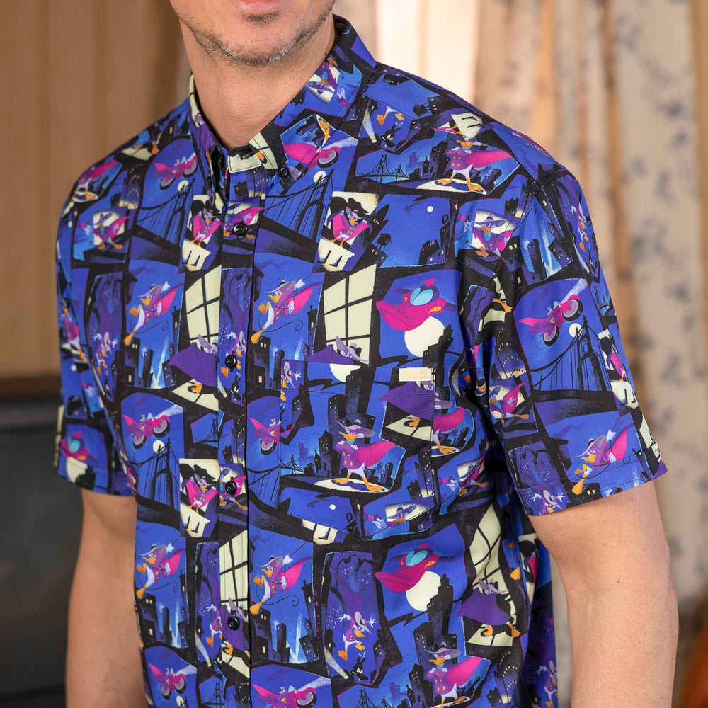 Disney’s Darkwing Duck "The Duck Night" – KUNUFLEX Short Sleeve Shirt - Image 4