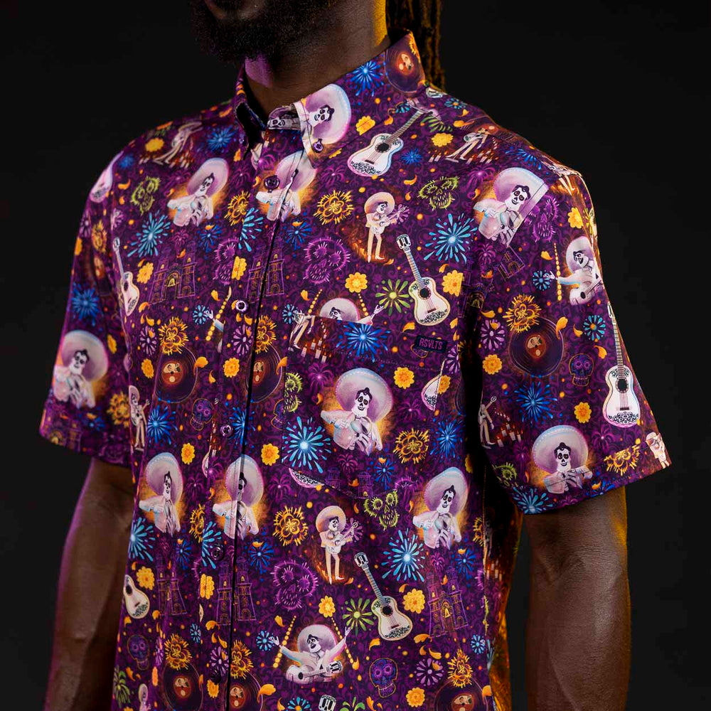Disney and Pixar Coco "Remember Me" – KUNUFLEX Short Sleeve Shirt - Image 4