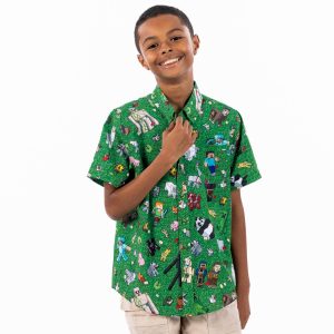 Minecraft "Overworld Odyssey" – Youth KUNUFLEX Short Sleeve Shirt
