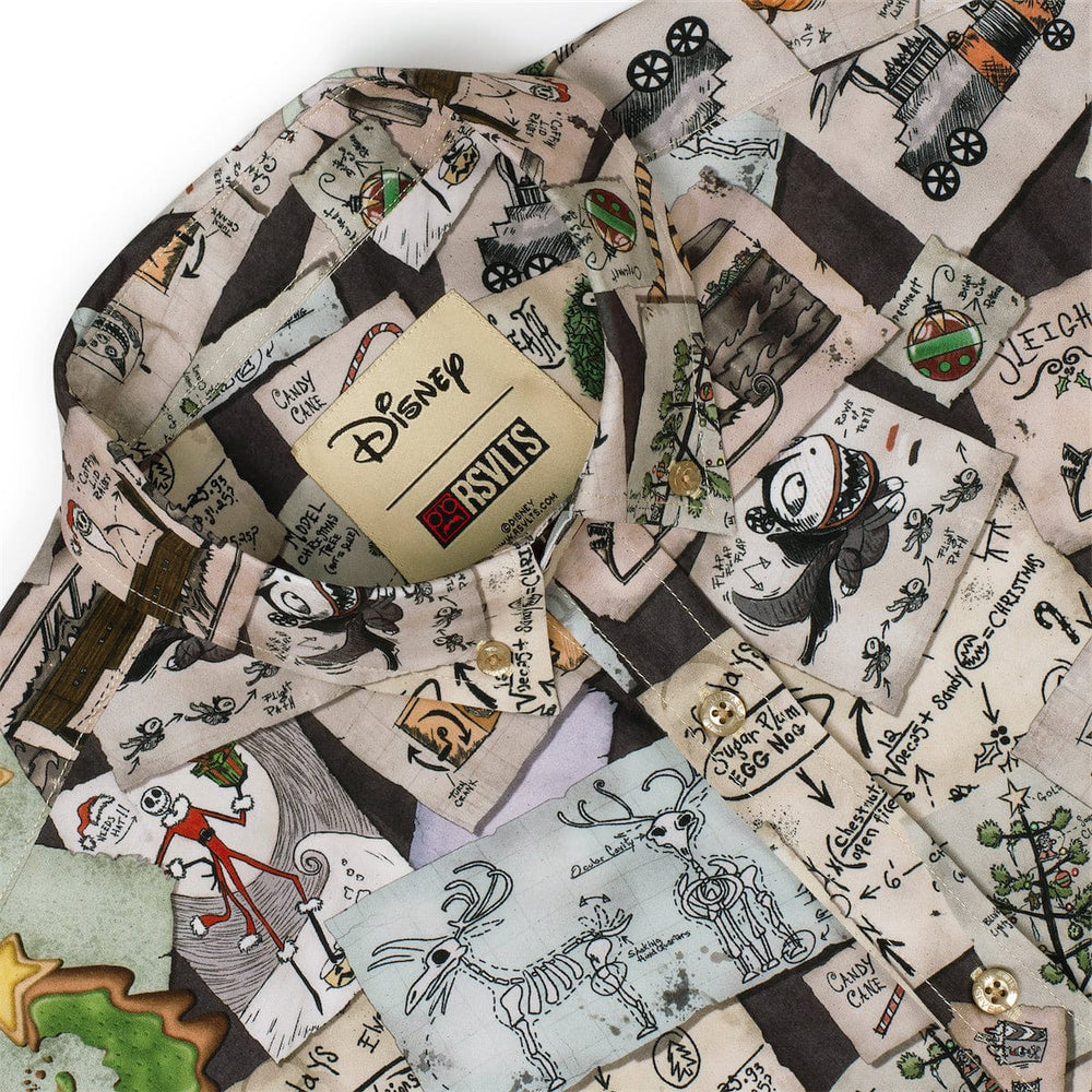 Disney Tim Burton's The Nightmare Before Christmas "Christmas Screamatics" – KUNUFLEX Short Sleeve Shirt - Image 6