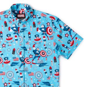 Captain America "Rogers Red Glare" – KUNUFLEX Short Sleeve Shirt