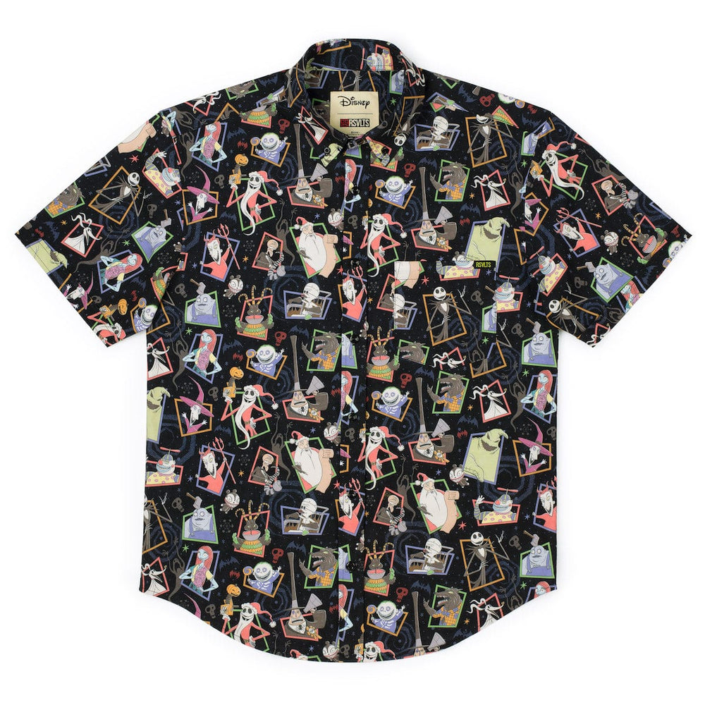 Disney Tim Burton's The Nightmare Before Christmas "Nightmare Neighbors" – KUNUFLEX Short Sleeve Shirt - Image 5