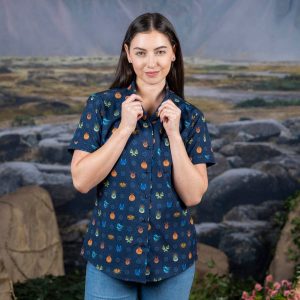 How to Train Your Dragon "Fiery Faces" – Women's KUNUFLEX Short Sleeve Shirt