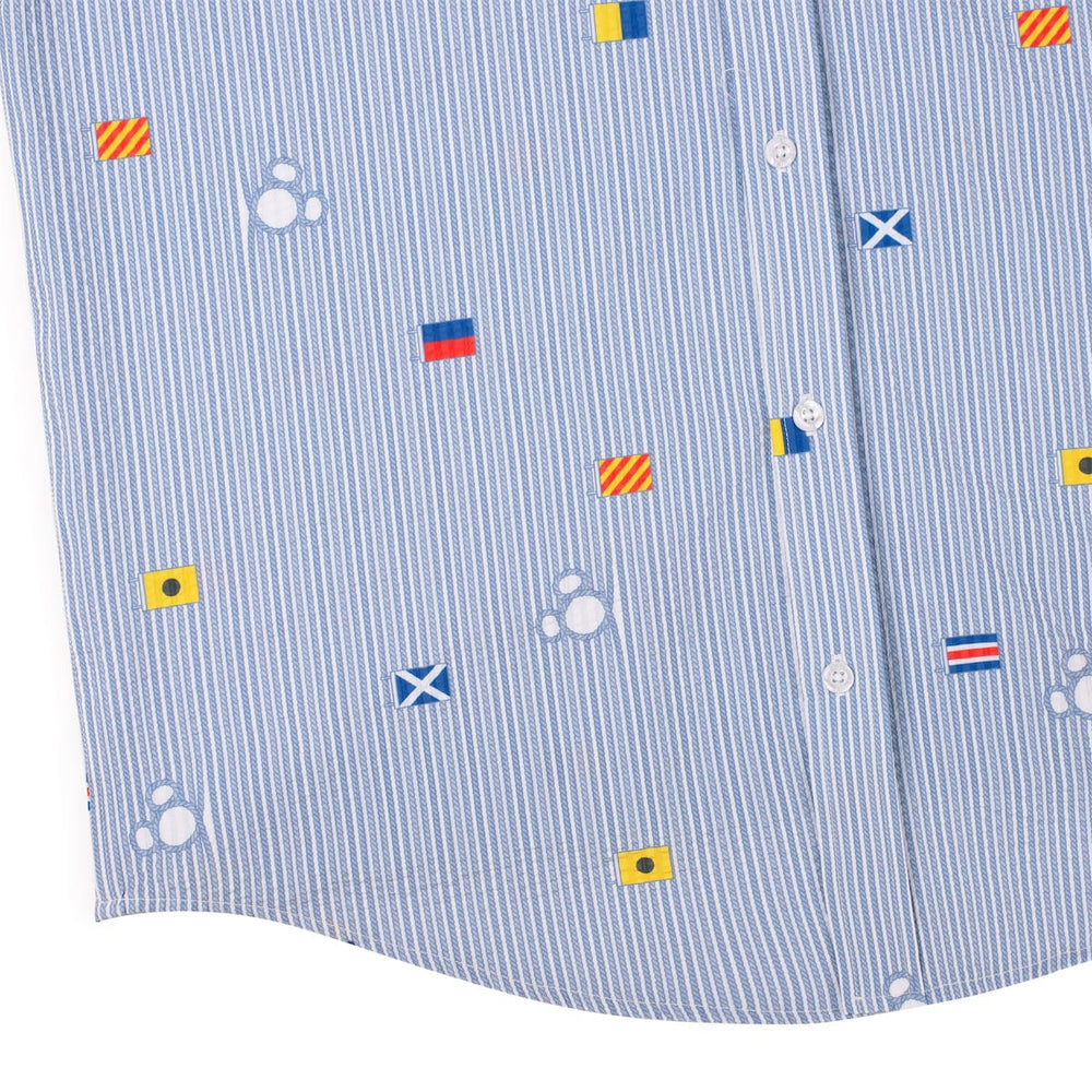 Disney "Maritime Mickey" – Stretch Seersucker Short Sleeve Shirt - Image 8