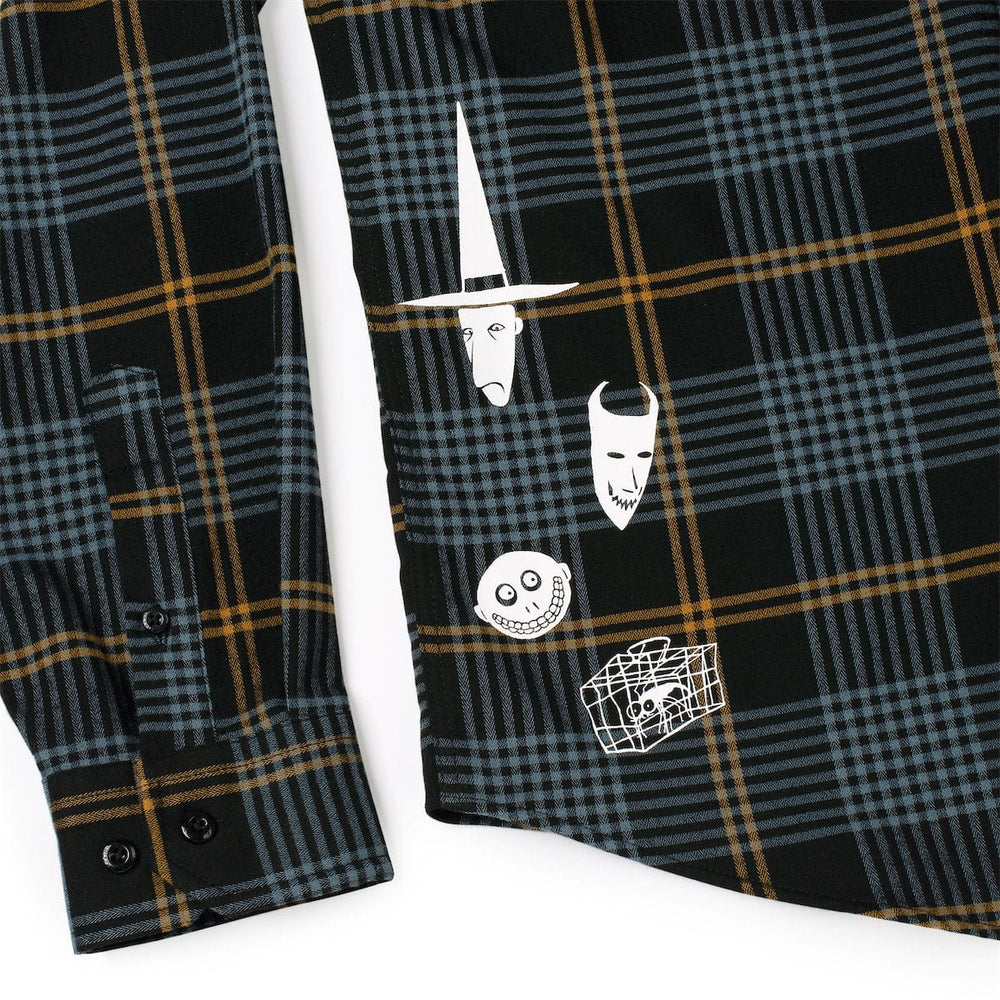 Disney Tim Burton's The Nightmare Before Christmas "Lock, Shock & Barrel" – BorlandFlex™ Long Sleeve Flannel (2024 Fit) - Image 7