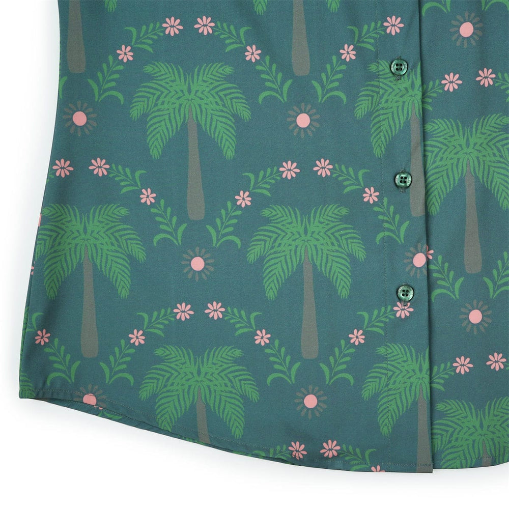 BIG Keep Palm – Women's KUNUFLEX Short Sleeve Shirt - Image 4