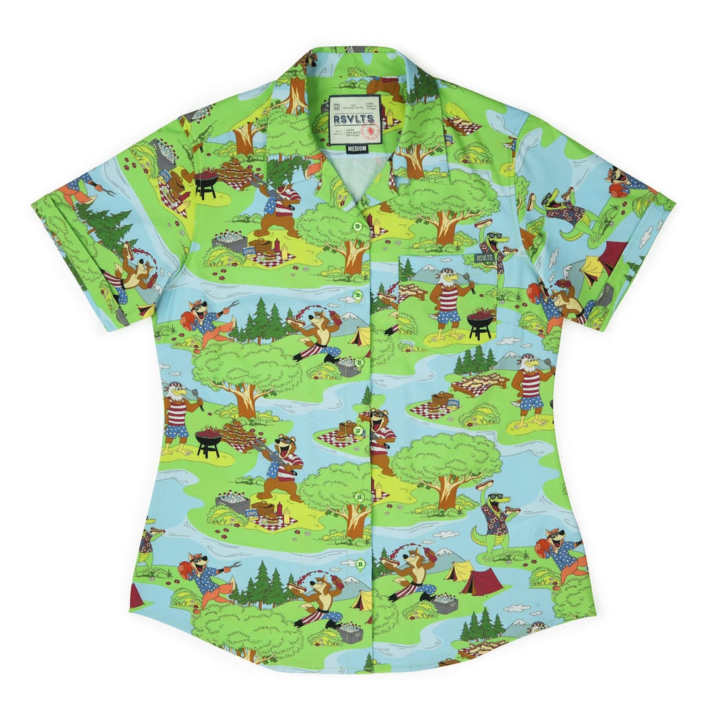 Forest Fourth – Women's KUNUFLEX Short Sleeve Shirt - Image 2