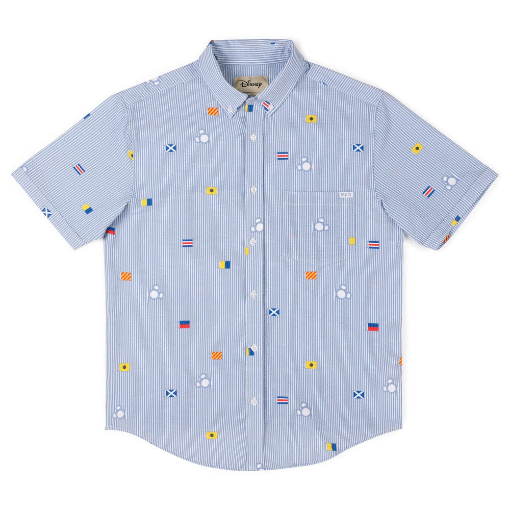 Disney "Maritime Mickey" – Stretch Seersucker Short Sleeve Shirt - Image 5