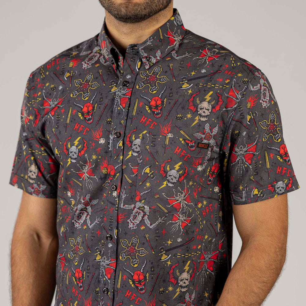 Stranger Things "Hellfire Club" – KUNUFLEX Short Sleeve Shirt - Image 4