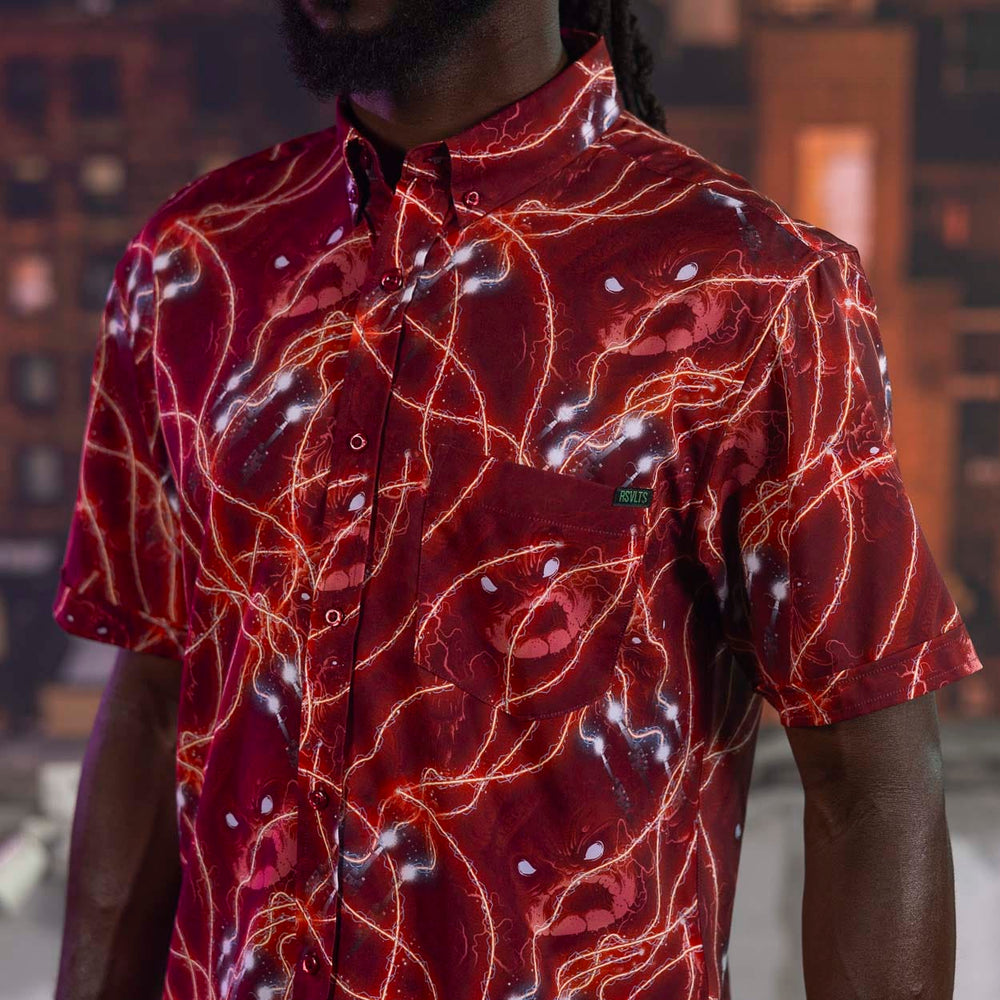 Ghostbusters "Don't Cross the Streams" – KUNUFLEX Short Sleeve Shirt - Image 4