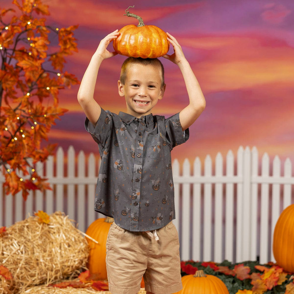 Disney’s Winnie the Pooh "Pooh's Pumpkin Patch" – Preschooler KUNUFLEX Short Sleeve Shirt