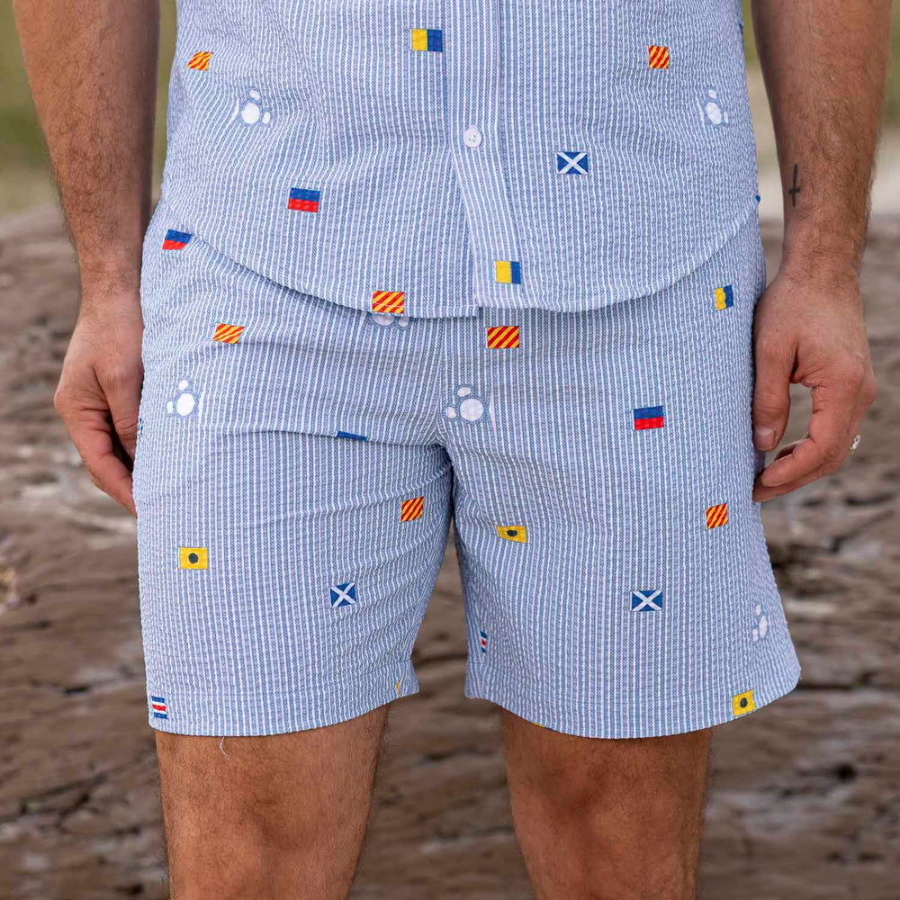 Disney "Maritime Mickey" – Stretch Seersucker Hybrid Shorts - Image 2