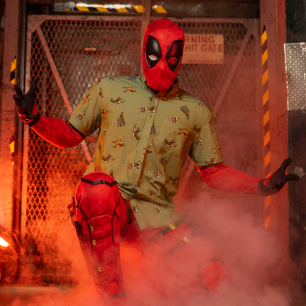 Deadpool "Deady Riding Things" – KUNUFLEX Short Sleeve Shirt - Image 2