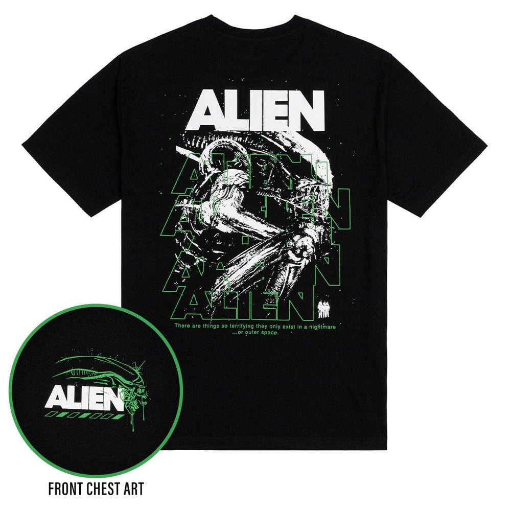 Alien "Outer Space Nightmare" – Crewneck Tee