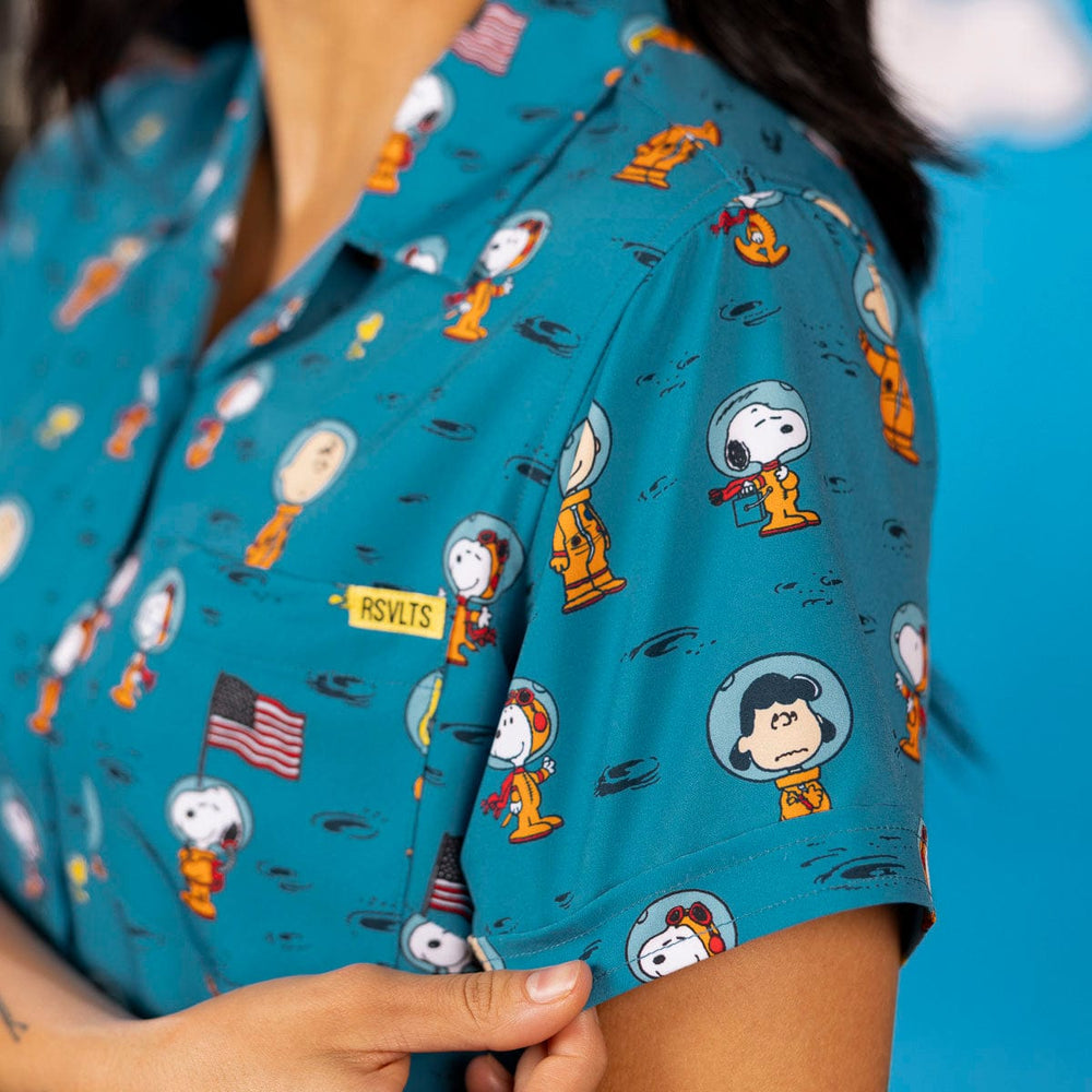 Peanuts "Astro 'Nuts" – Women's KUNUFLEX Short Sleeve Shirt - Image 5