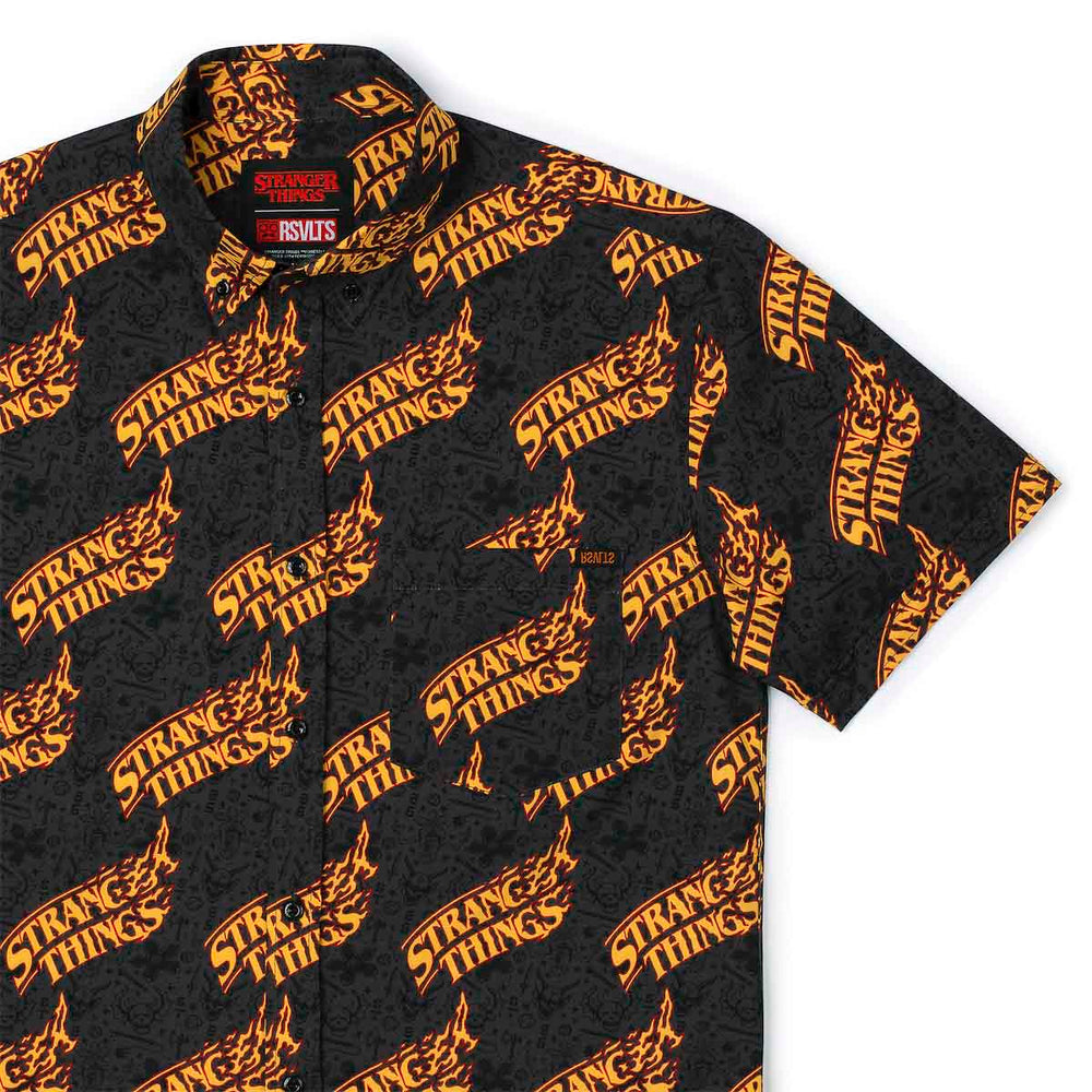 Stranger Things "Hot as Hellfire" – KUNUFLEX Short Sleeve Shirt