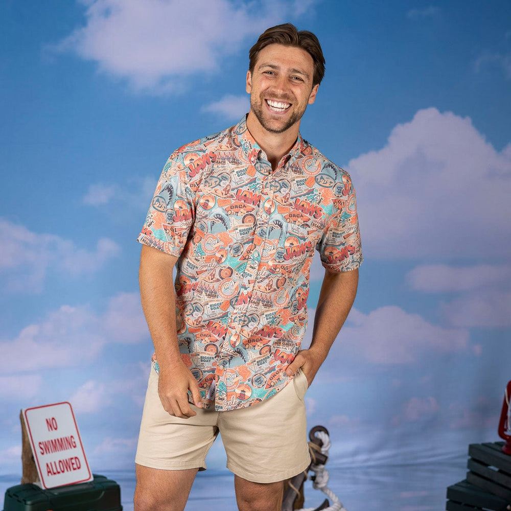Jaws "Greetings from Amity" – KUNUFLEX Short Sleeve Shirt - Image 2