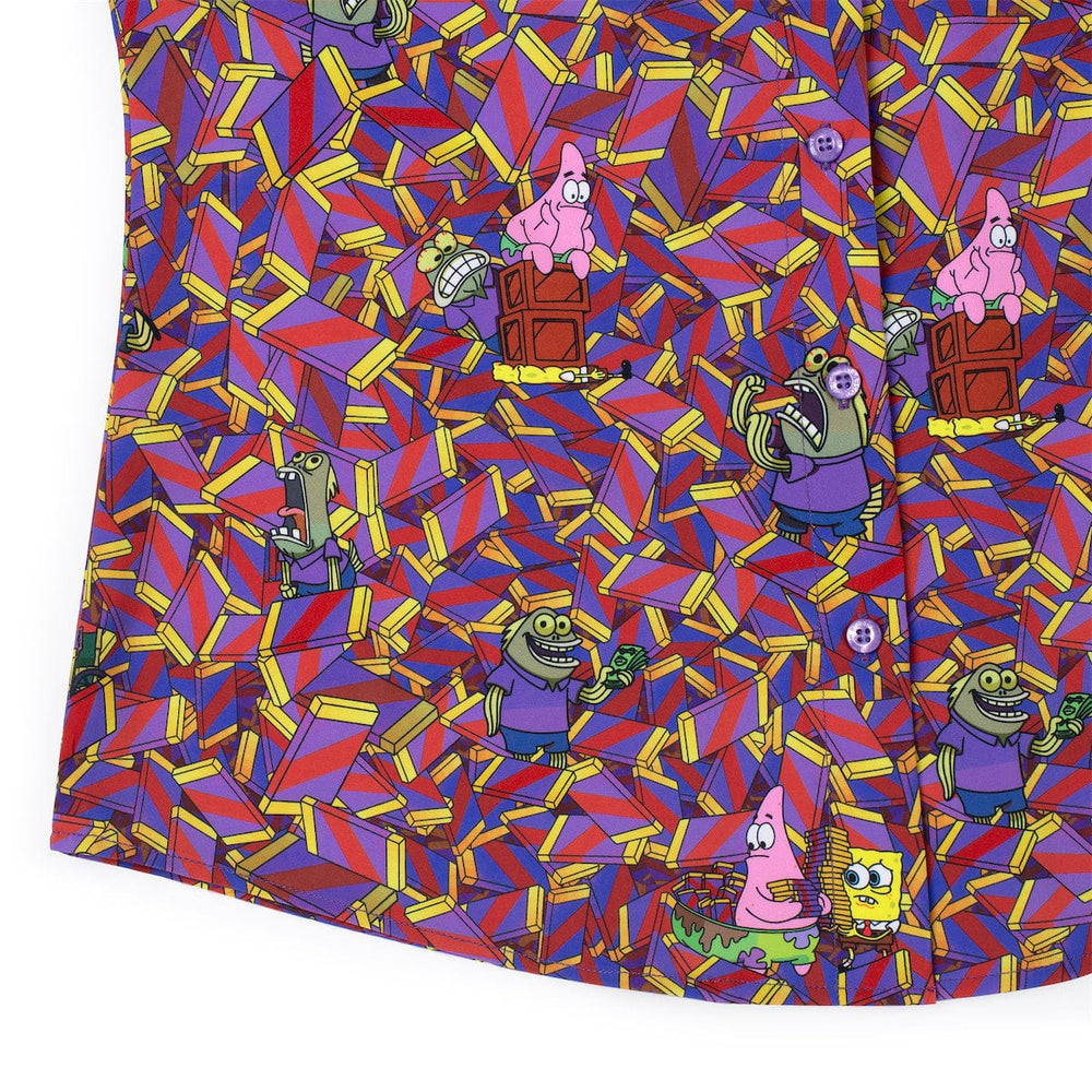 SpongeBob "CHOOOOOCOLATE!!!" – Women's KUNUFLEX Short Sleeve Shirt - Image 4