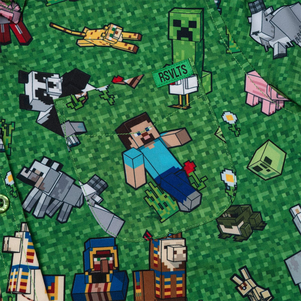 Minecraft "Overworld Odyssey" – Youth KUNUFLEX Short Sleeve Shirt - Image 3