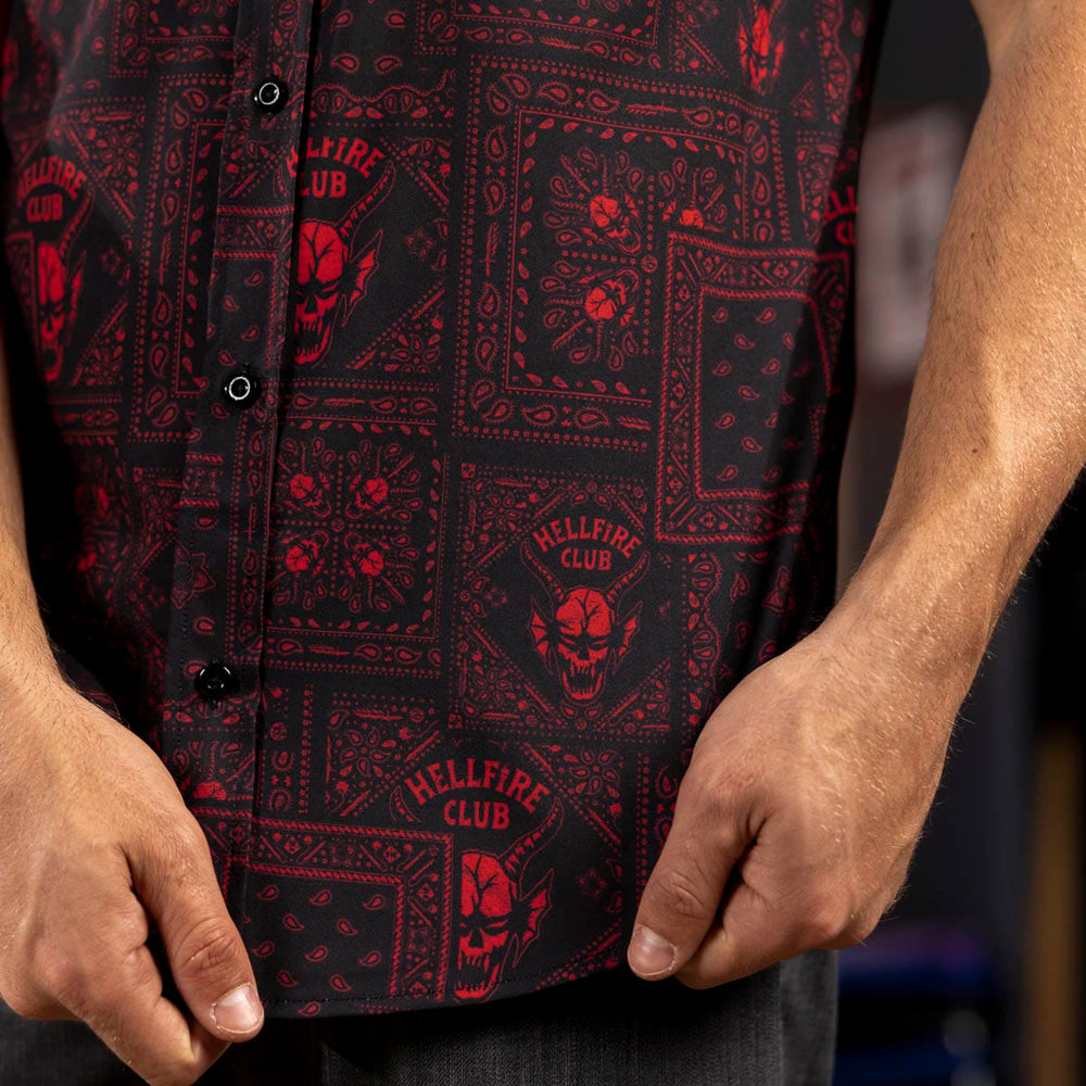 Stranger Things "Welcome to Hellfire" – KUNUFLEX Short Sleeve Shirt - Image 4