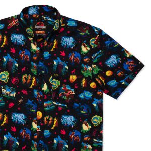 Jurassic Park "Neon ‘93" – KUNUFLEX Short Sleeve Shirt