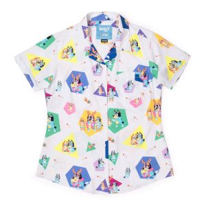 Bluey "Magic Xylophone" – Women's KUNUFLEX Short Sleeve Shirt