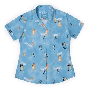 Bluey "Meet the Heelers" – Women's KUNUFLEX Short Sleeve Shirt