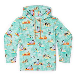 Bluey "Everybody in the Pool" – Youth Performance Hoodie