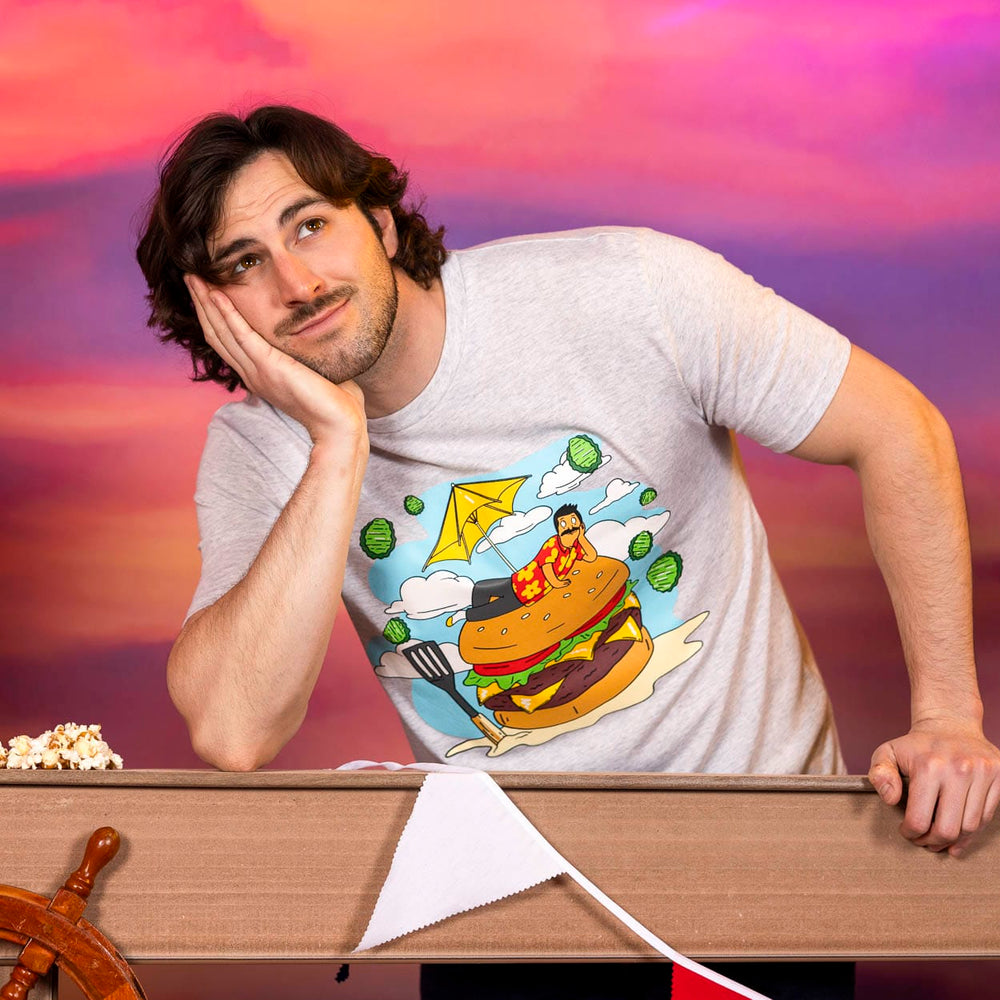 Bob's Burgers "Bob on a Burger" – Crewneck Tee - Image 2