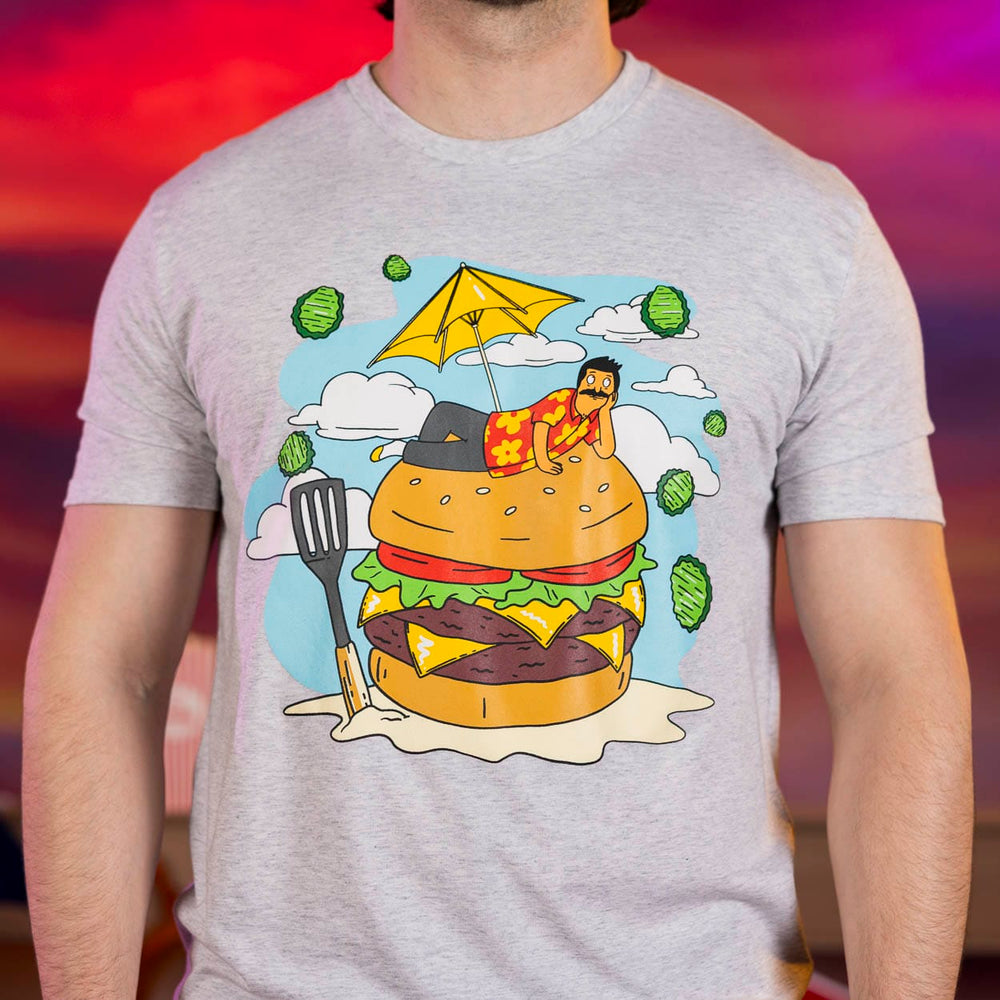 Bob's Burgers "Bob on a Burger" – Crewneck Tee - Image 4
