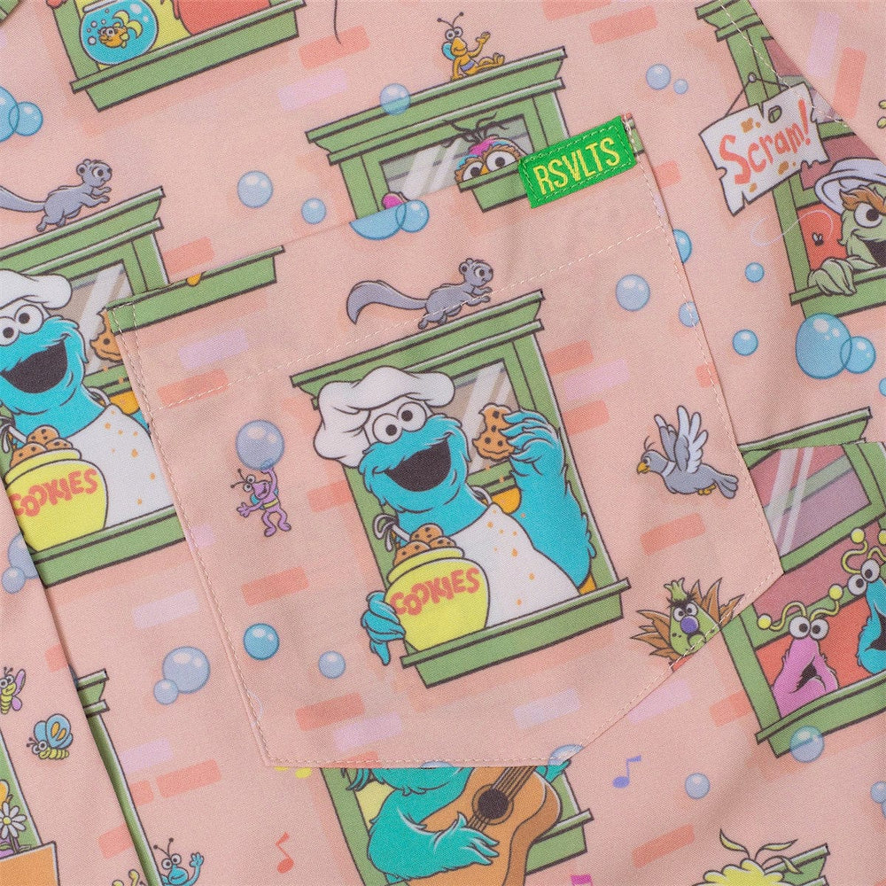Sesame Street "Welcome to the Neighborhood" – Women's KUNUFLEX Short Sleeve Shirt - Image 4