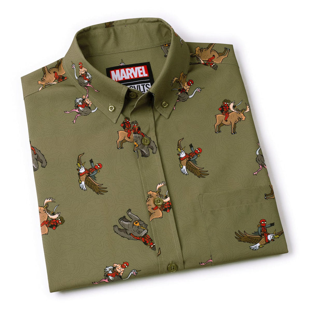 Deadpool "Deady Riding Things" – KUNUFLEX Short Sleeve Shirt - Image 9