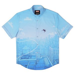 Spider-Man "Skyline Slingin'" – KUNUFLEX Short Sleeve Shirt