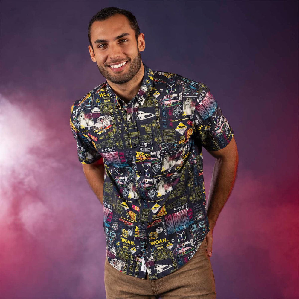 Back to the Future "Flux Overload" – KUNUFLEX Short Sleeve Shirt - Image 2