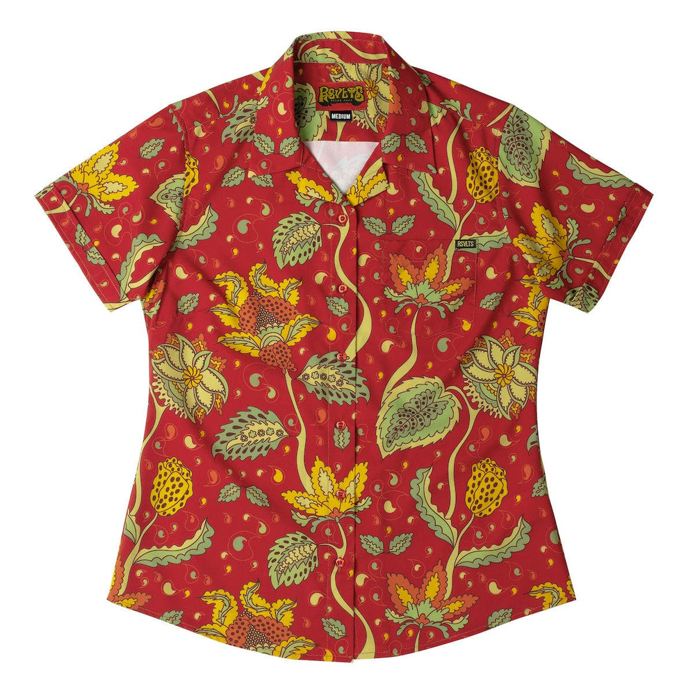 ‘70s Retro "Baba O’Redly" – Women's KUNUFLEX Short Sleeve Shirt - Image 2