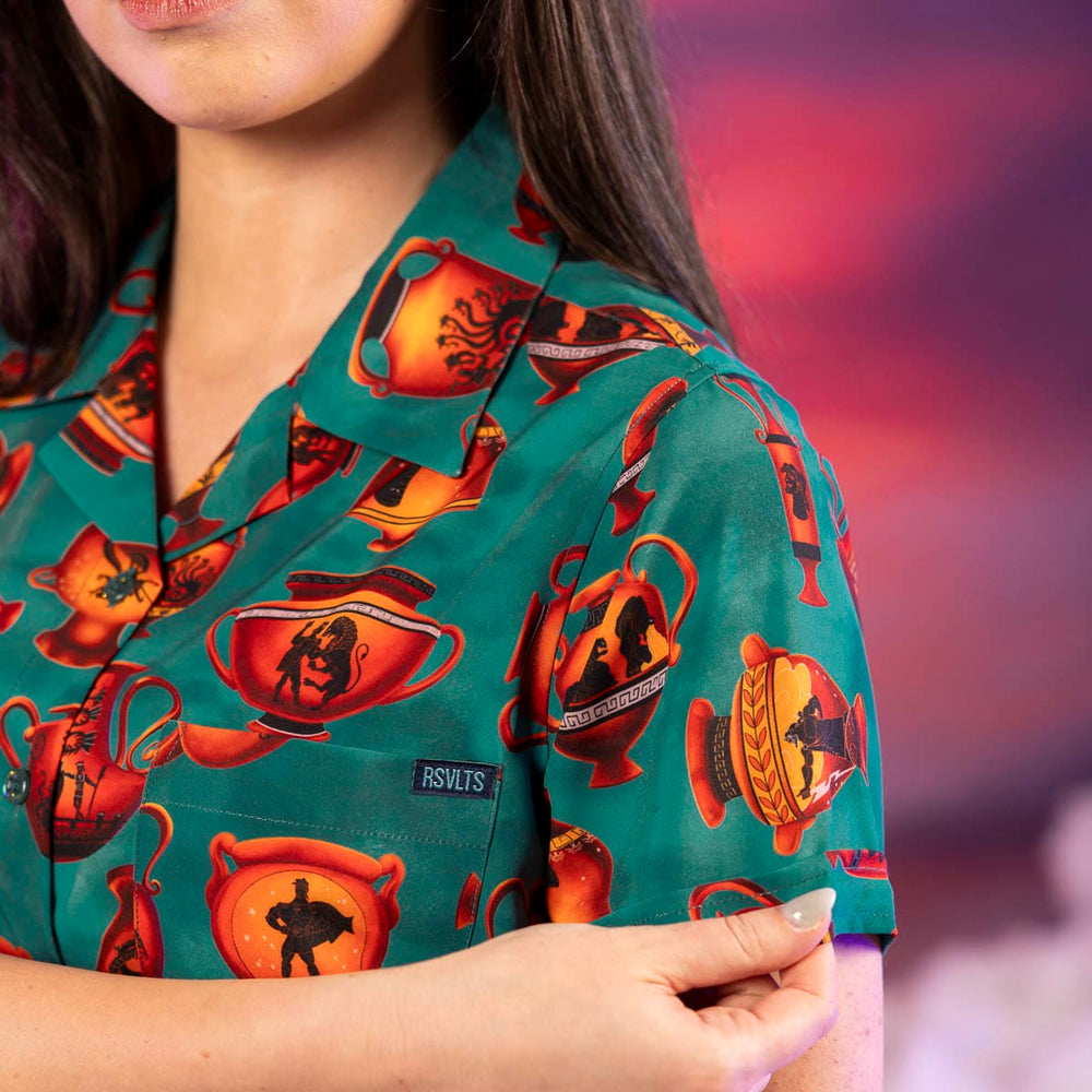 Disney’s Hercules "Vases of Valor" – Women's KUNUFLEX Short Sleeve Shirt - Image 5