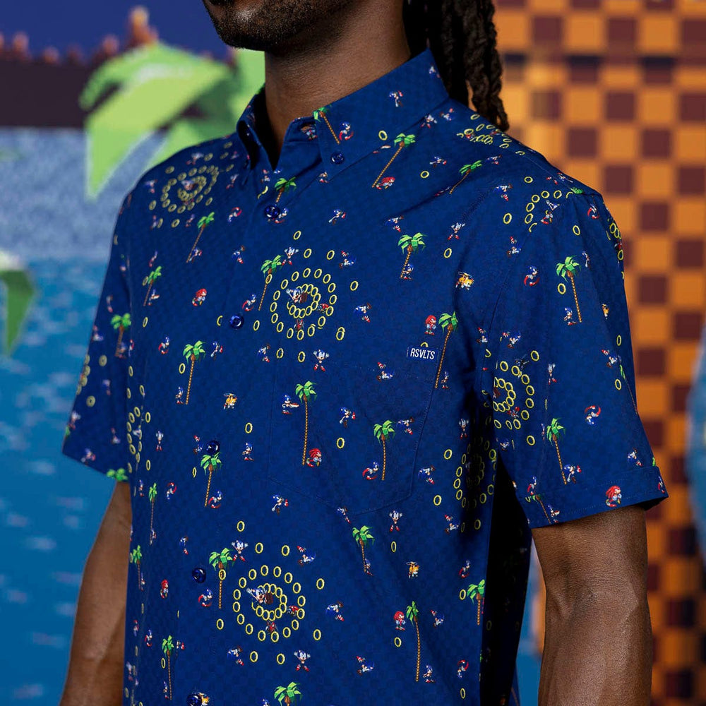 Sonic the Hedgehog "Sonic Interrupted" – KUNUFLEX Short Sleeve Shirt - Image 4