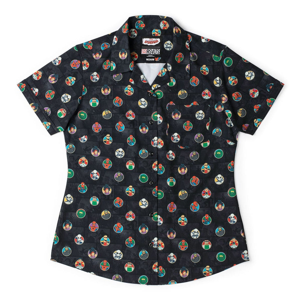 Your Friendly Neighborhood Spider-Man "Allies and Archenemies" – Women's KUNUFLEX Short Sleeve Shirt - Image 2