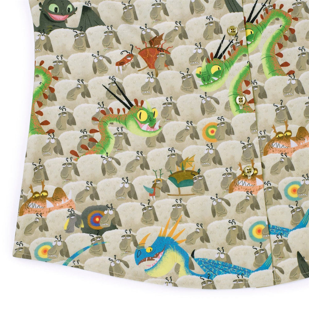 How to Train Your Dragon "Counting Sheep" – Women's KUNUFLEX Short Sleeve Shirt - Image 7
