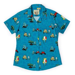 Disney and Pixar Cars "Pit Stop" – Women's KUNUFLEX Short Sleeve Shirt