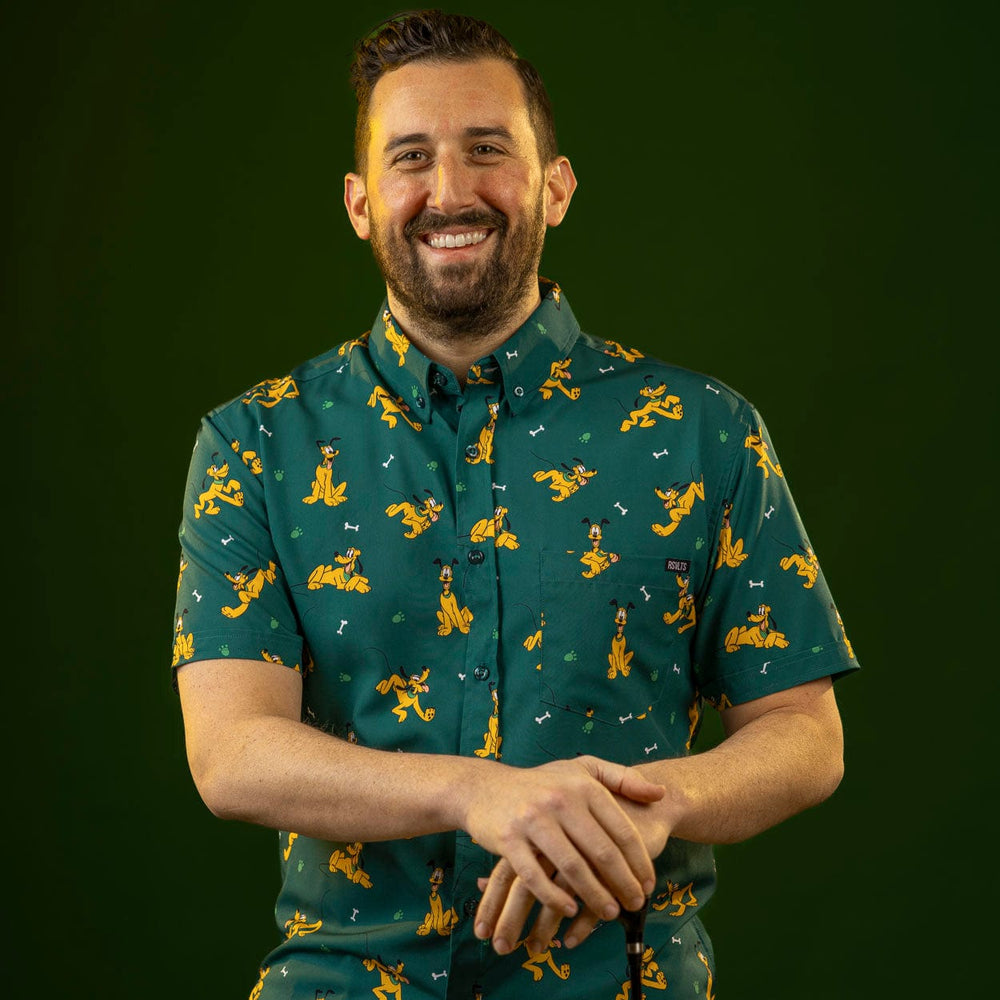 Disney "Pluto on the Green" – KUNUFLEX Short Sleeve Shirt - Image 3