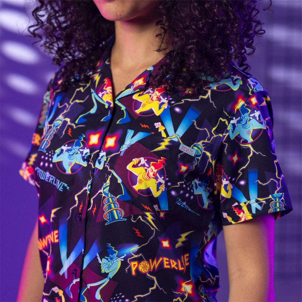 Disney’s A Goofy Movie "Powerline" – Women's KUNUFLEX Short Sleeve Shirt - Image 3