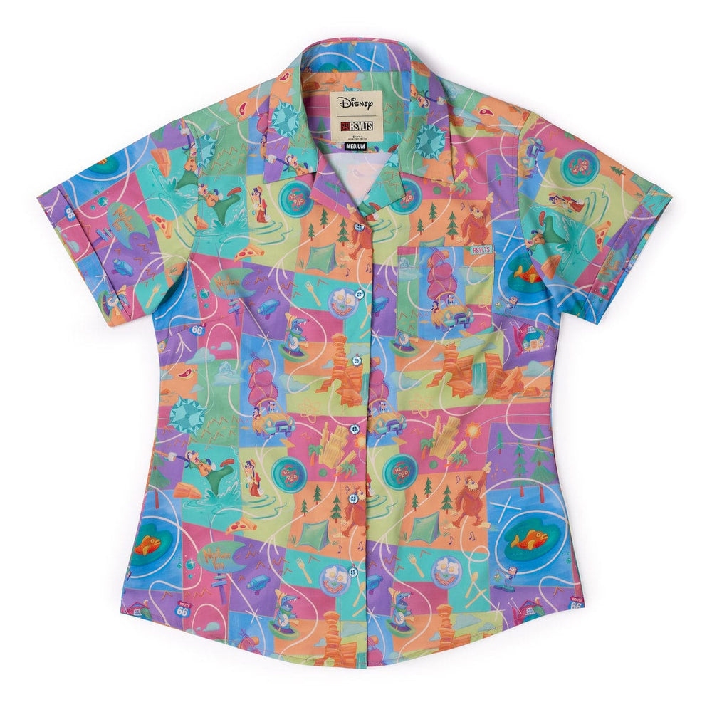 Disney’s A Goofy Movie "The Open Road" – Women's KUNUFLEX Short Sleeve Shirt - Image 2