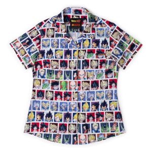 Dragon Ball Z "Heroes and Enemies" – Women's KUNUFLEX Short Sleeve Shirt